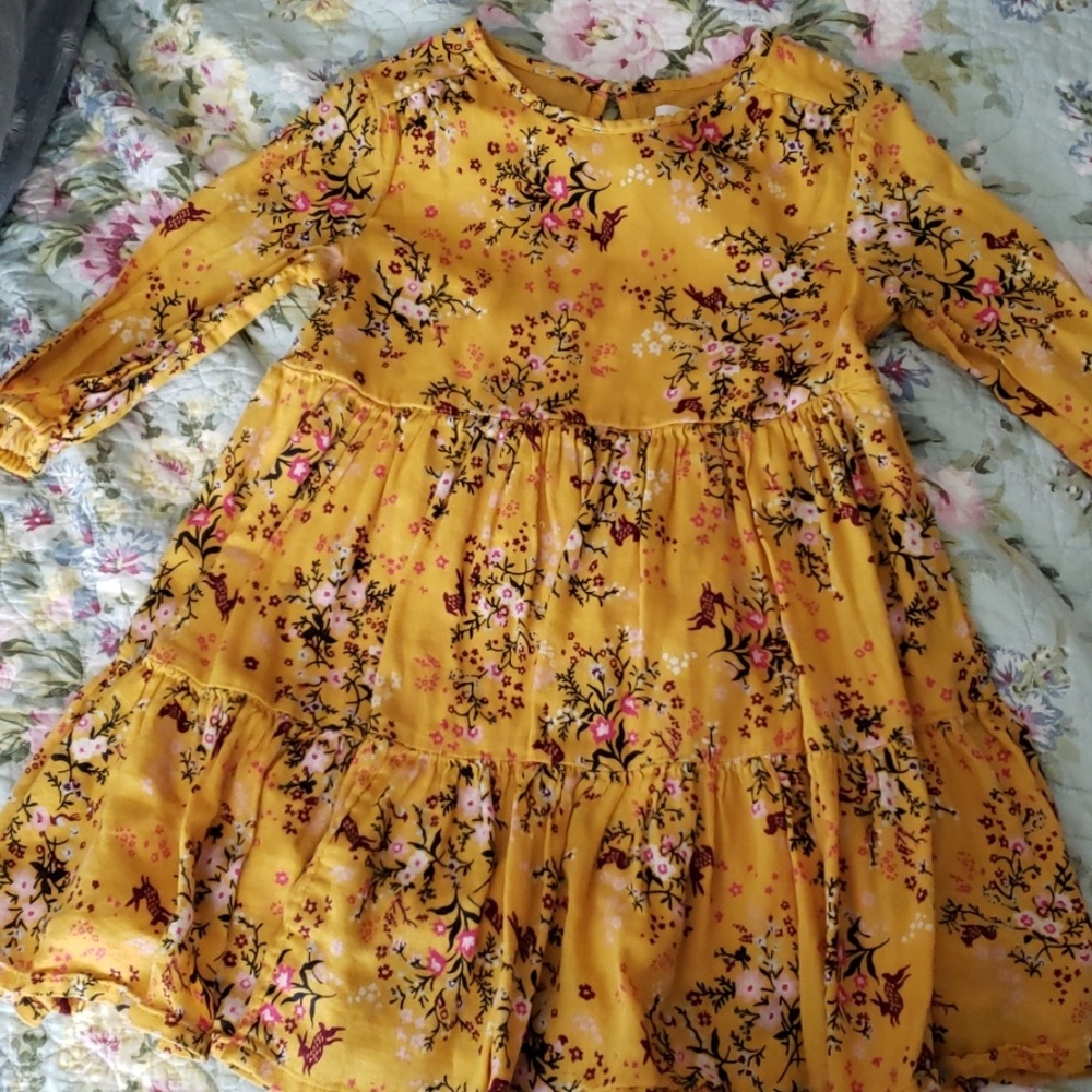 Old Navy mustard cotton dress